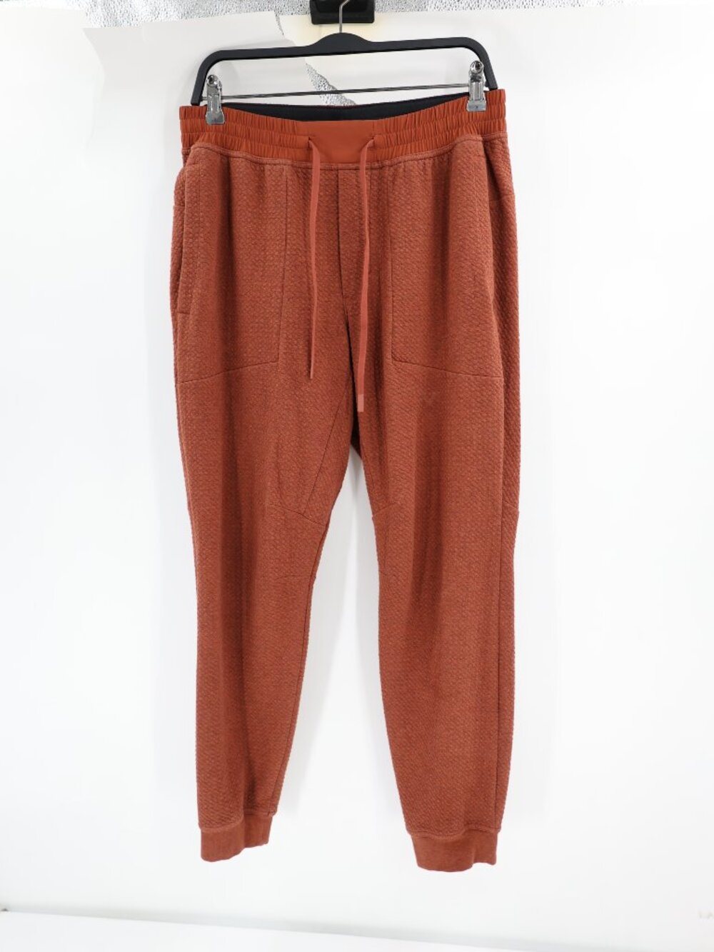 Lululemon Pants Mens Large At Ease Jogger Tapered Textured Heathered Terraccotta